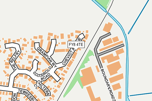 FY8 4TE map - OS OpenMap – Local (Ordnance Survey)