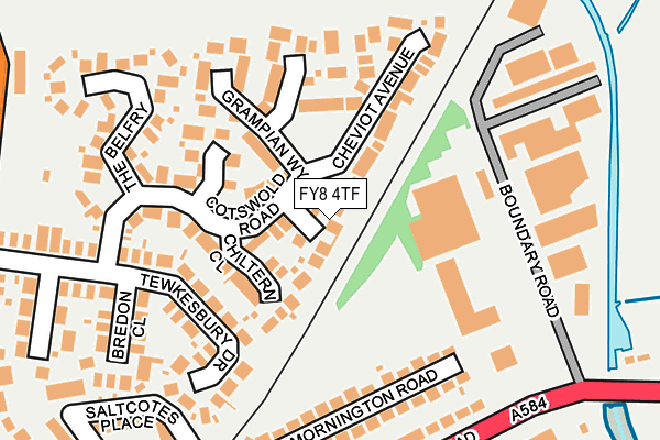 FY8 4TF map - OS OpenMap – Local (Ordnance Survey)