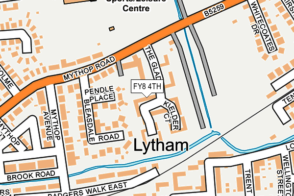 FY8 4TH map - OS OpenMap – Local (Ordnance Survey)