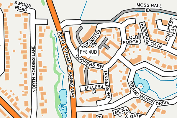 FY8 4UD map - OS OpenMap – Local (Ordnance Survey)