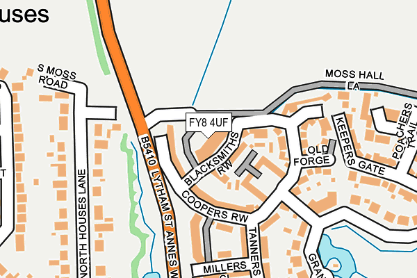 FY8 4UF map - OS OpenMap – Local (Ordnance Survey)