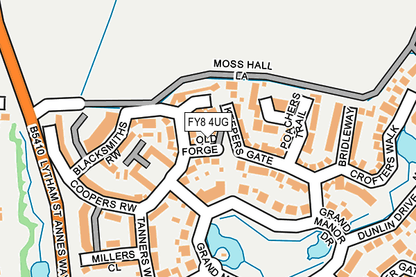 FY8 4UG map - OS OpenMap – Local (Ordnance Survey)