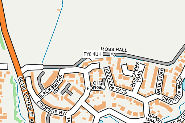FY8 4UH map - OS OpenMap – Local (Ordnance Survey)