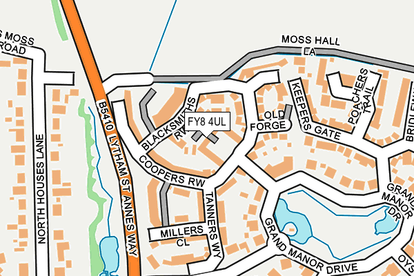 FY8 4UL map - OS OpenMap – Local (Ordnance Survey)