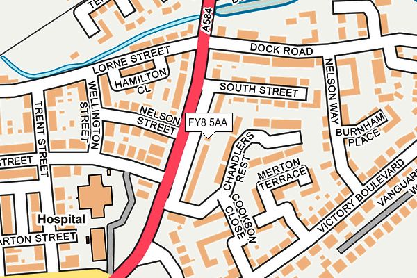 FY8 5AA map - OS OpenMap – Local (Ordnance Survey)