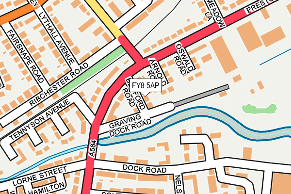 FY8 5AP map - OS OpenMap – Local (Ordnance Survey)