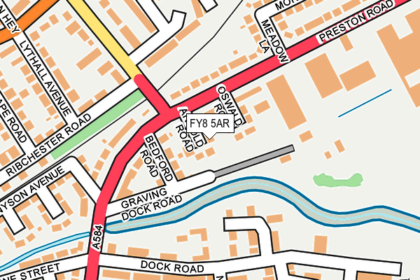 FY8 5AR map - OS OpenMap – Local (Ordnance Survey)