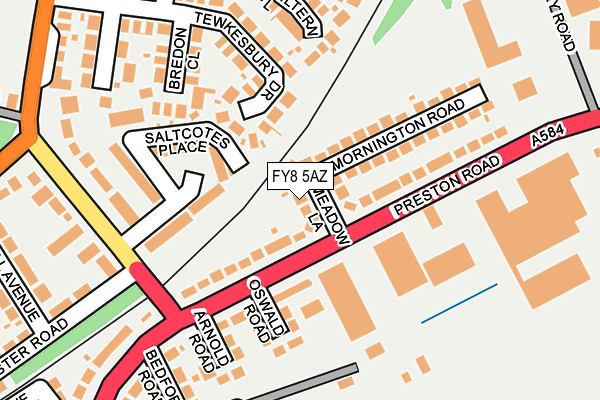 FY8 5AZ map - OS OpenMap – Local (Ordnance Survey)