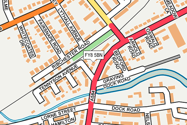 FY8 5BN map - OS OpenMap – Local (Ordnance Survey)