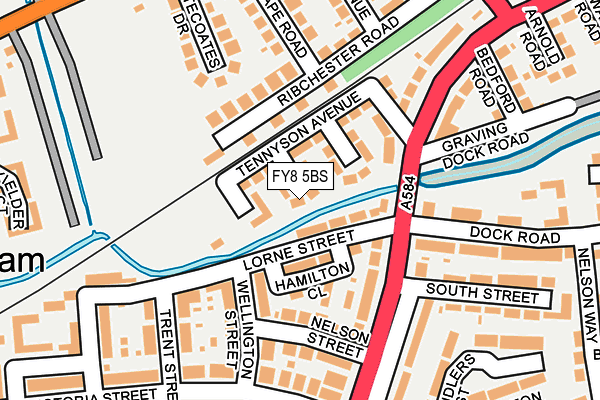 FY8 5BS map - OS OpenMap – Local (Ordnance Survey)