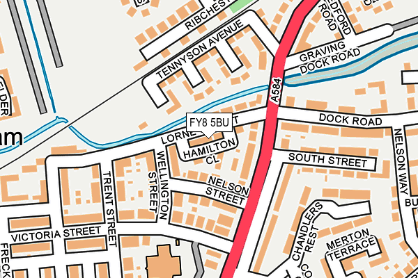 FY8 5BU map - OS OpenMap – Local (Ordnance Survey)