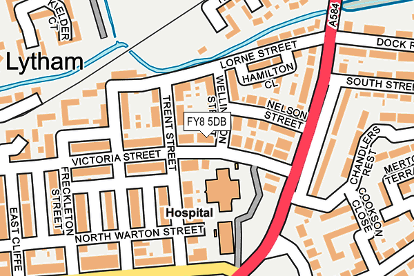 FY8 5DB map - OS OpenMap – Local (Ordnance Survey)