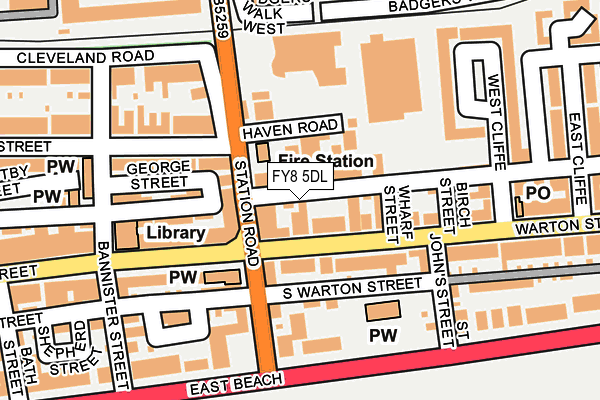 FY8 5DL map - OS OpenMap – Local (Ordnance Survey)