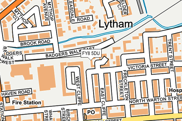 FY8 5DU map - OS OpenMap – Local (Ordnance Survey)
