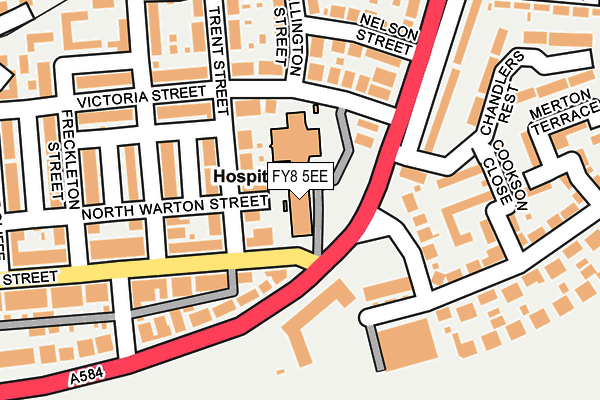 FY8 5EE map - OS OpenMap – Local (Ordnance Survey)