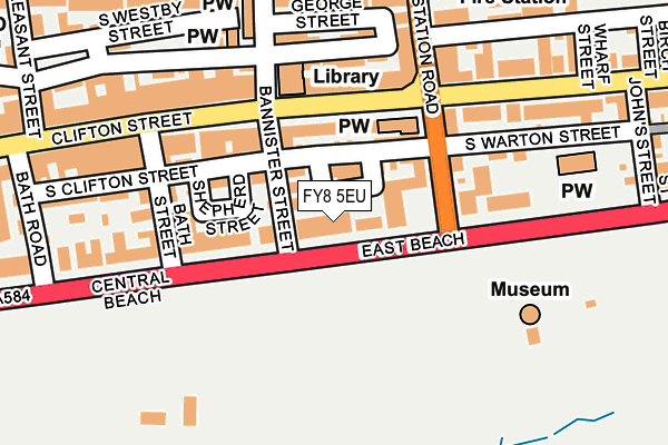 FY8 5EU map - OS OpenMap – Local (Ordnance Survey)