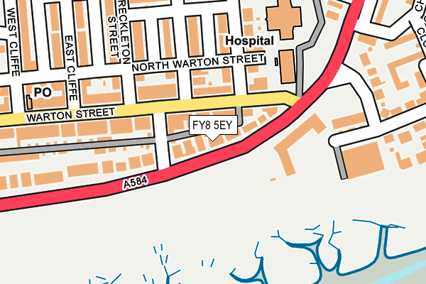 FY8 5EY map - OS OpenMap – Local (Ordnance Survey)