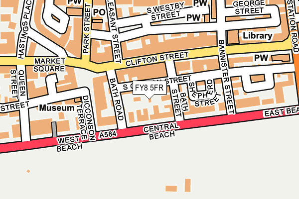 FY8 5FR map - OS OpenMap – Local (Ordnance Survey)