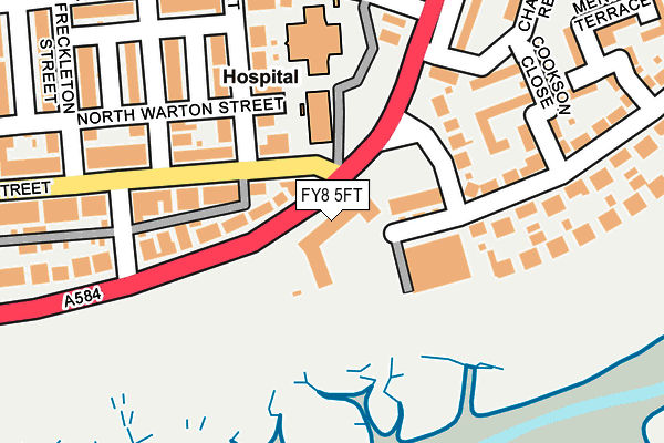 FY8 5FT map - OS OpenMap – Local (Ordnance Survey)
