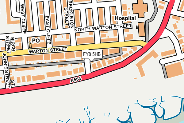 FY8 5HB map - OS OpenMap – Local (Ordnance Survey)