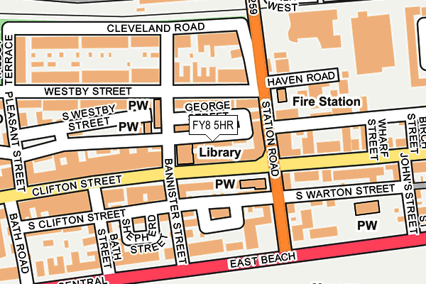 FY8 5HR map - OS OpenMap – Local (Ordnance Survey)