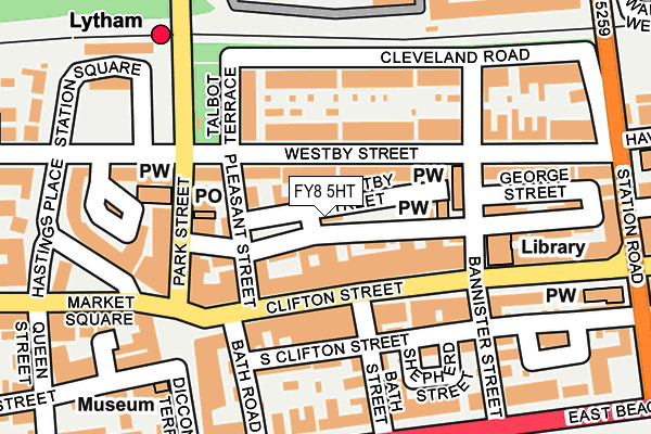 FY8 5HT map - OS OpenMap – Local (Ordnance Survey)