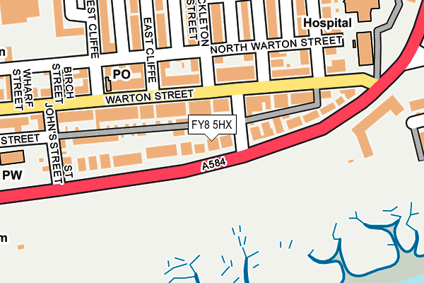 FY8 5HX map - OS OpenMap – Local (Ordnance Survey)