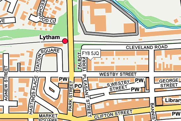 FY8 5JQ map - OS OpenMap – Local (Ordnance Survey)