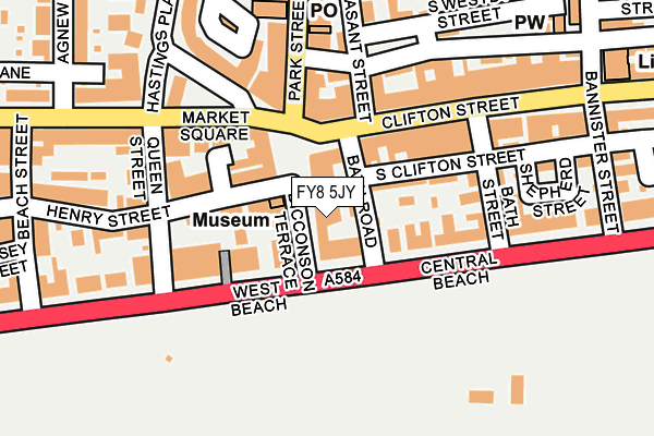 FY8 5JY map - OS OpenMap – Local (Ordnance Survey)