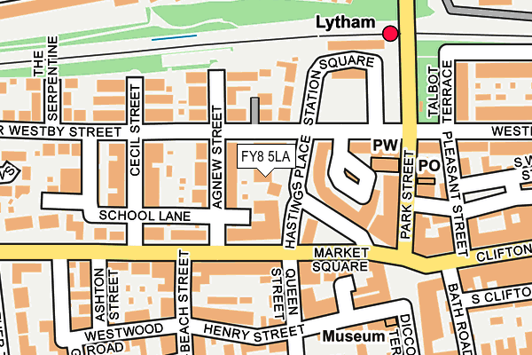FY8 5LA map - OS OpenMap – Local (Ordnance Survey)