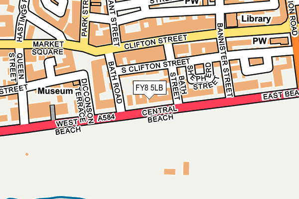 FY8 5LB map - OS OpenMap – Local (Ordnance Survey)