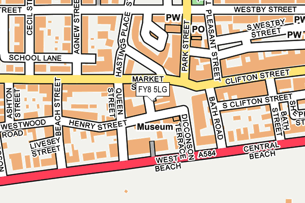 FY8 5LG map - OS OpenMap – Local (Ordnance Survey)