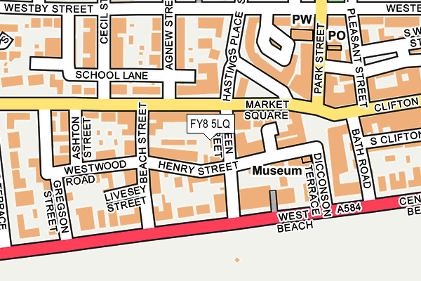 FY8 5LQ map - OS OpenMap – Local (Ordnance Survey)