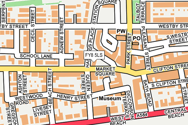 FY8 5LS map - OS OpenMap – Local (Ordnance Survey)