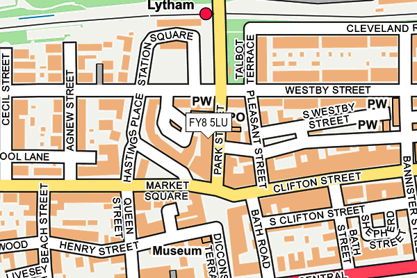 FY8 5LU map - OS OpenMap – Local (Ordnance Survey)