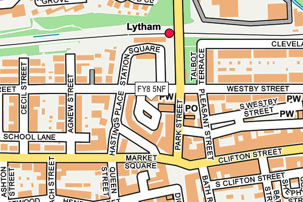 FY8 5NF map - OS OpenMap – Local (Ordnance Survey)