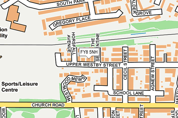 FY8 5NH map - OS OpenMap – Local (Ordnance Survey)