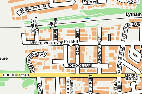 FY8 5NN map - OS OpenMap – Local (Ordnance Survey)