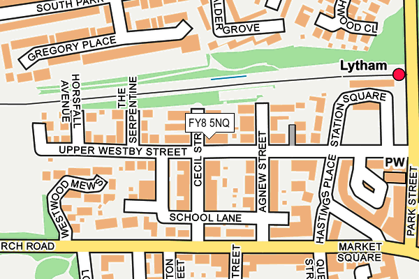 FY8 5NQ map - OS OpenMap – Local (Ordnance Survey)