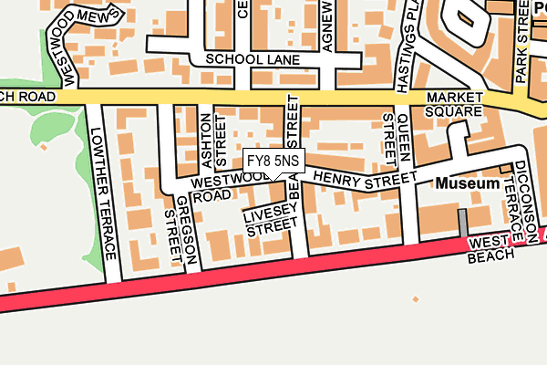 FY8 5NS map - OS OpenMap – Local (Ordnance Survey)