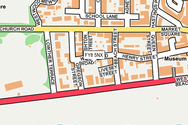 FY8 5NX map - OS OpenMap – Local (Ordnance Survey)