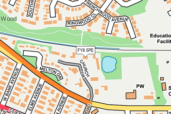 FY8 5PE map - OS OpenMap – Local (Ordnance Survey)