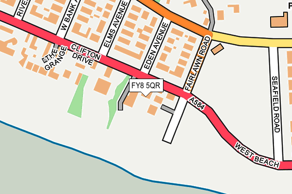 FY8 5QR map - OS OpenMap – Local (Ordnance Survey)