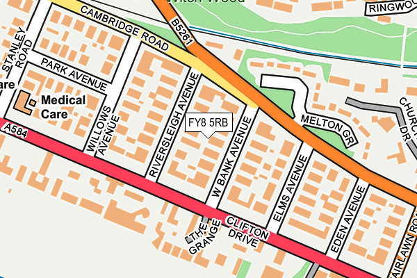 FY8 5RB map - OS OpenMap – Local (Ordnance Survey)