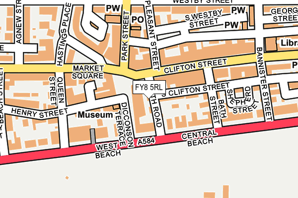 FY8 5RL map - OS OpenMap – Local (Ordnance Survey)