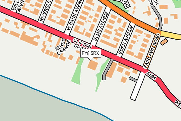 FY8 5RX map - OS OpenMap – Local (Ordnance Survey)