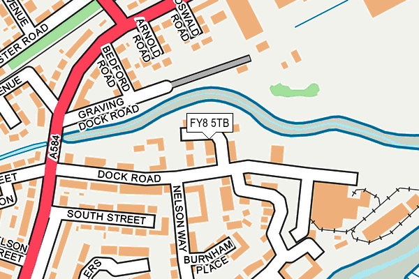 FY8 5TB map - OS OpenMap – Local (Ordnance Survey)