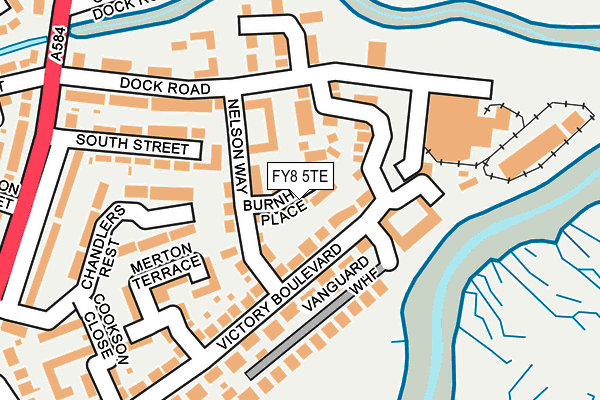 FY8 5TE map - OS OpenMap – Local (Ordnance Survey)