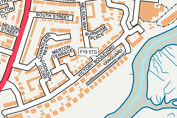 FY8 5TG map - OS OpenMap – Local (Ordnance Survey)