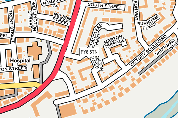 FY8 5TN map - OS OpenMap – Local (Ordnance Survey)
